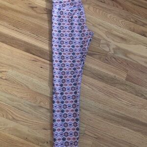 Geo-Print Cropped Leggings
